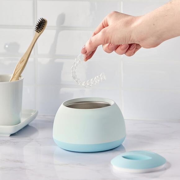 Zima Dental Pod | Sky Blue | Ultrasonic Retainer Cleaner Machine - Picture 9 of 11